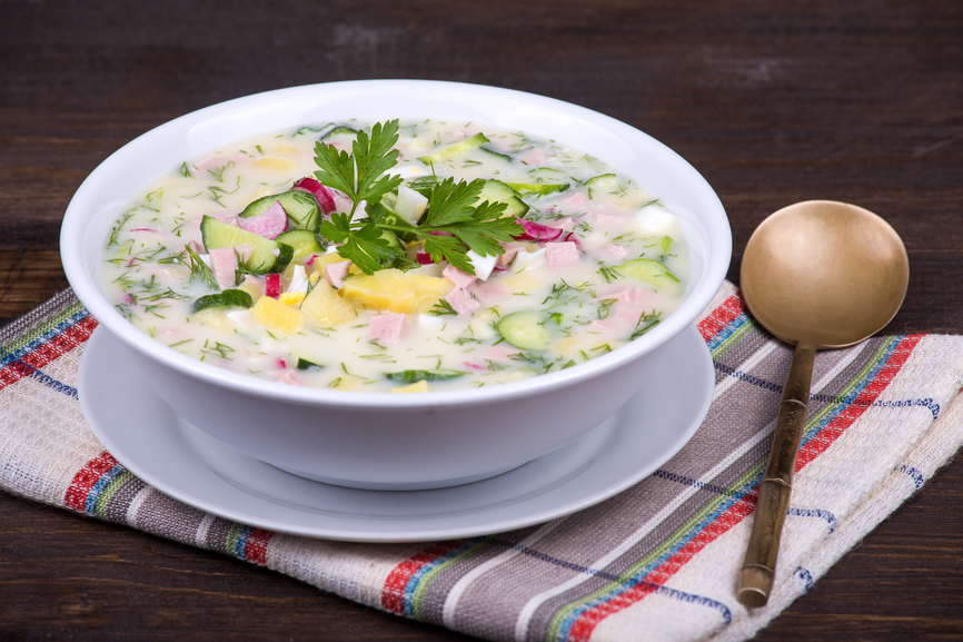 Vegetable soup ( okroshka )